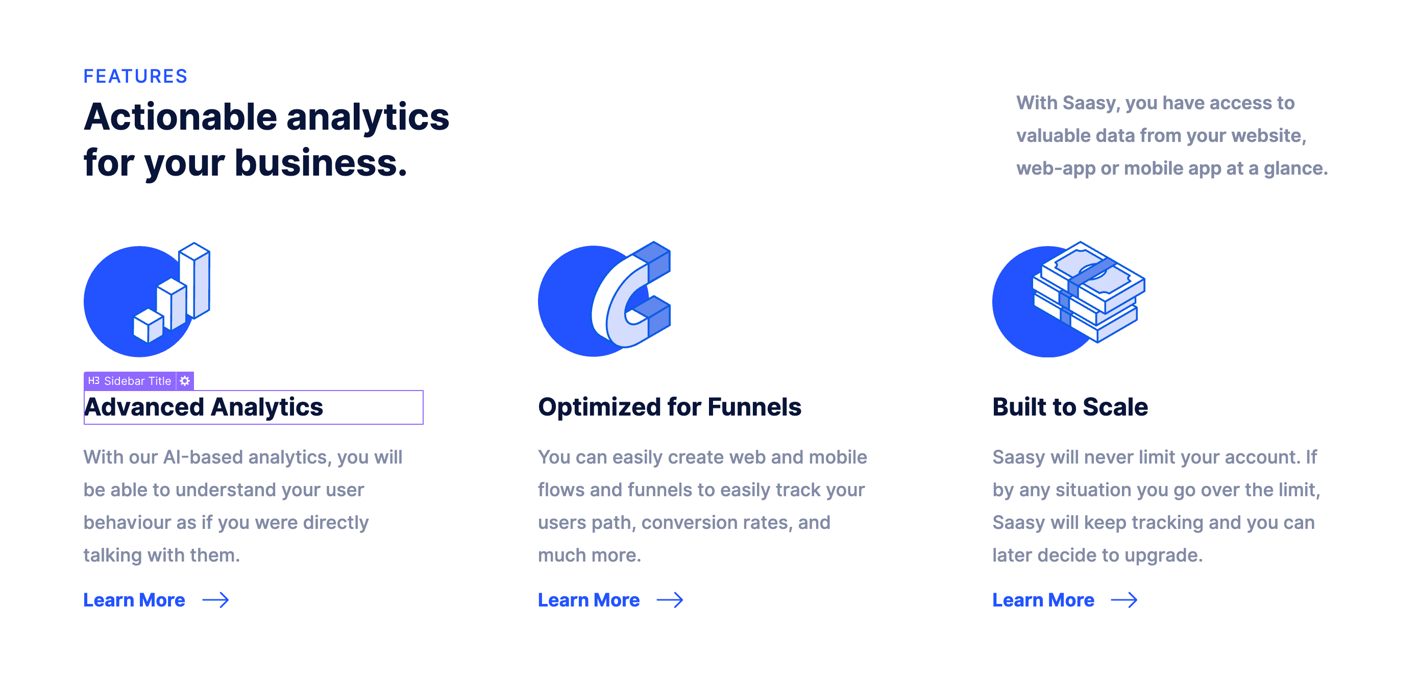 Static Content - Saasy Webflow Template